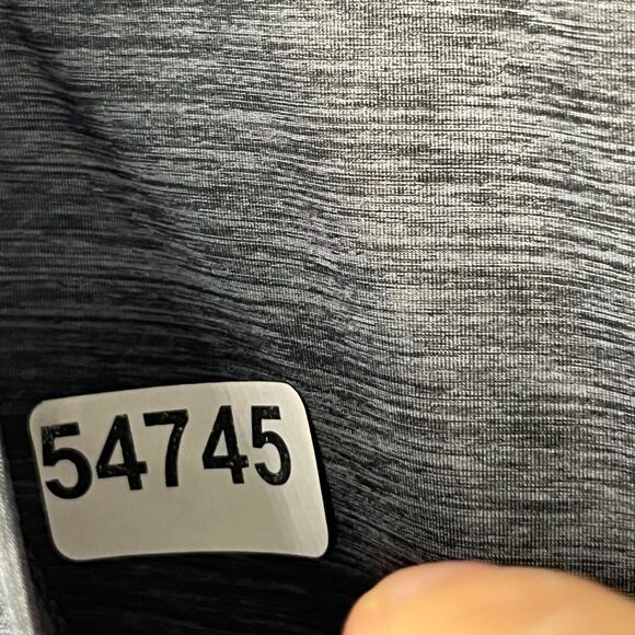 LULULEMON Top XS Ruched Mesh Panel Back Yoga Gym Running Heather Gray - Picture 13 of 13